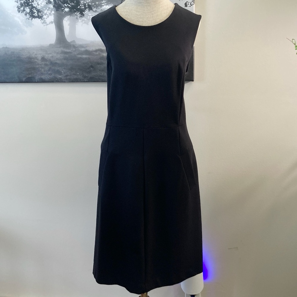 Lands’ End Little Black Dress with Pockets Size 12